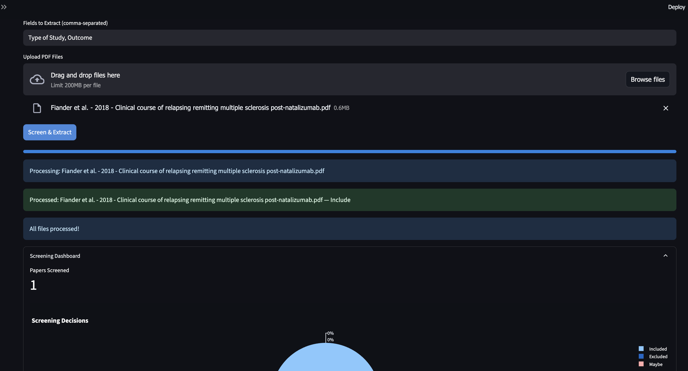 ReviewAid - Free AI Systematic Review Screener & Data Extractor